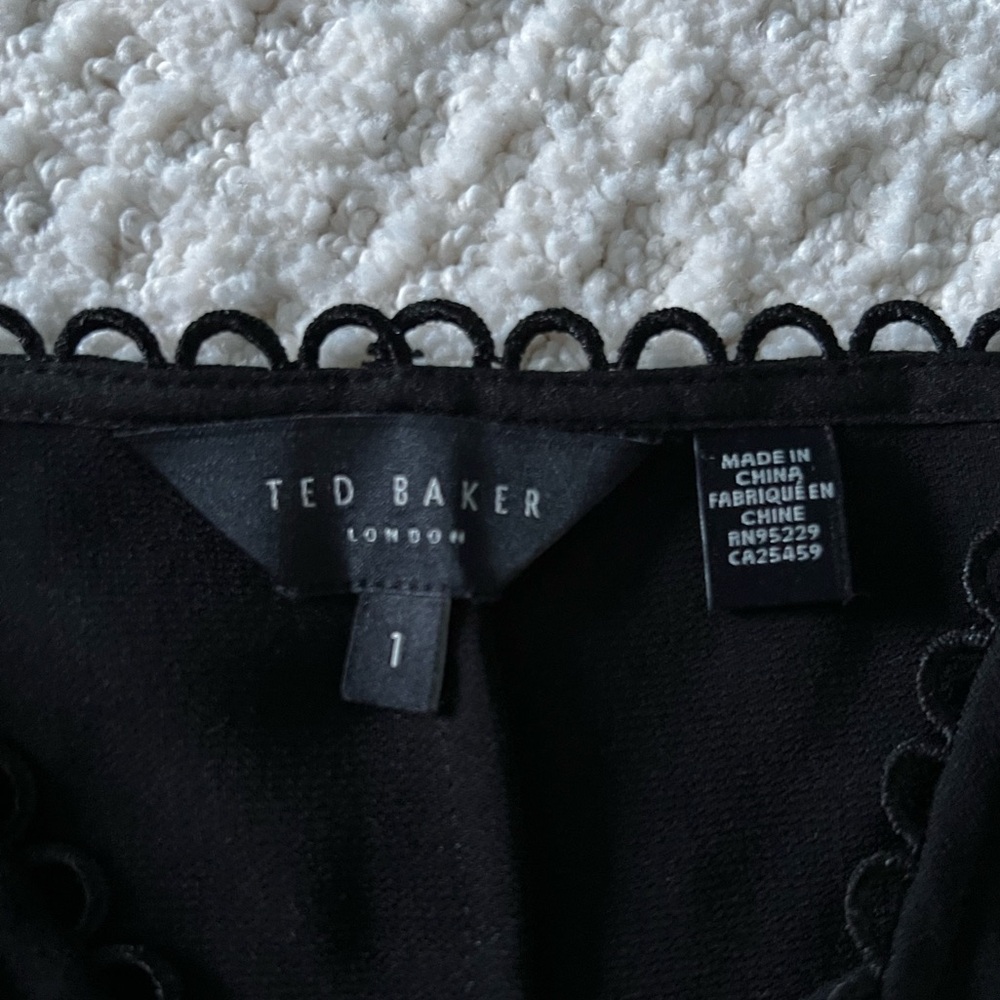 Ted Baker Classic Black Looped Trim Cami Top - Picture 4 of 7